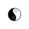 Yin Yang Simbol Flat