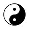 Yin Yang symbol. Religion symbol of Taoism. Vector illustration