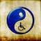 Yin yang symbol represent oriental medicine