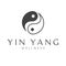 Yin yang vector logo design. Wellness creative logotype.