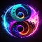 Yin and Yang zodiac sign. Astrological horoscope. Generative AI