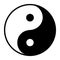 Ying yang symbol of harmony and balance