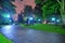 Yishun Neighbourhood Park with jogging track by night