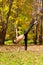 Yoga Ardha chandrasana pose