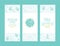 Yoga Ayurvedic Medicine Studio Banner Templates Set, Enjoy Yoga Meditation Studio Hand Drawn Vector Illustration