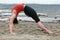 Yoga on the Beach-Backward Bend