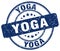 yoga blue stamp