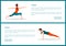 Yoga Body and Mind Exercises, Color Vector Banner