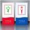 Yoga cards with your text and yogi silhouette.