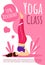 Yoga class discount brochure template
