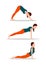 Yoga Collection in Color, Vector Illustration