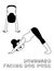 Yoga Downward Facing Dog Pose Cartoon Vector Illustration Monochrome