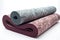 yoga duo: dynamic duo of two yoga mats with different patterns