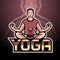 Yoga esport logo mascot design
