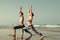 Yoga Exercise Active Beach Outdoor Concept