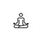 Yoga Fitness Icon. Flat Design Isolated Illustration very creative