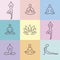 Yoga Icons color 2