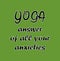 Yoga Illustration Graphic - answer of all anxieties