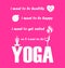 Yoga Illustration Graphic - i want to do yoga