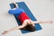 Yoga Indoors: Revolved Abdomen Pose