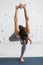 Yoga Indoors: Standing Hip Opener pose