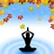 Yoga Leaves Indicates Meditate Relaxation And Plant