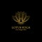 yoga logo design stock. human meditation in lotus flower vector illustration