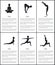 Yoga Master Silhouette, Postures Collection Banner