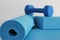 Yoga mat brick dumbbell health