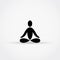 Yoga or meditation icon.