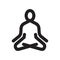 Yoga meditation icon