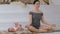 Yoga meditation mother piece equilibrium fitness