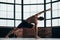 Yoga men sport lifestyle strong toned fit muscles