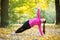 Yoga outdoors: Side Plank Pose