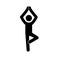 Yoga pictogram icon man. Yoga pose, meditate practice, relax pictogram man. Health, meditate, concentrate symbol.