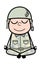 Yoga Pose - Cute Army Man Cartoon Soldier Vector Illustration