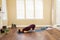 Yoga Pose Dvipada Pitham variation