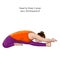 Yoga pose. Janu Shirshasana B.