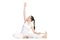 Yoga with props, Parivrtta Janu Sirsasana