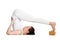 Yoga with props, plough pose