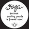 Yoga because punching people is frowned upon - handwritten funny motivational quote.