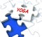Yoga Puzzle Shows Meditate Meditation Health