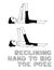 Yoga Reclining Hand to big toe Pose Cartoon Vector Illustration Monochrome