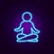 Yoga Relax Pose Neon Sign