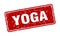 yoga sign. yoga grunge stamp.