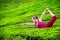 Yoga on tea plantations