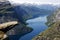 Yoga, trolltunga, norway