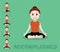 Yoga Tutorial Accomplished Pose Cartoon Vector Illustration
