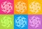 Yoga yantras flowers