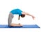 Yoga - young beautiful woman doing yoga asana excerise isolated